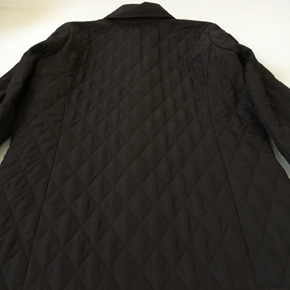 SAKS REAL CLOTHES Quilted Jacket Coat Brown Size 8 - Picture 5 of 8
